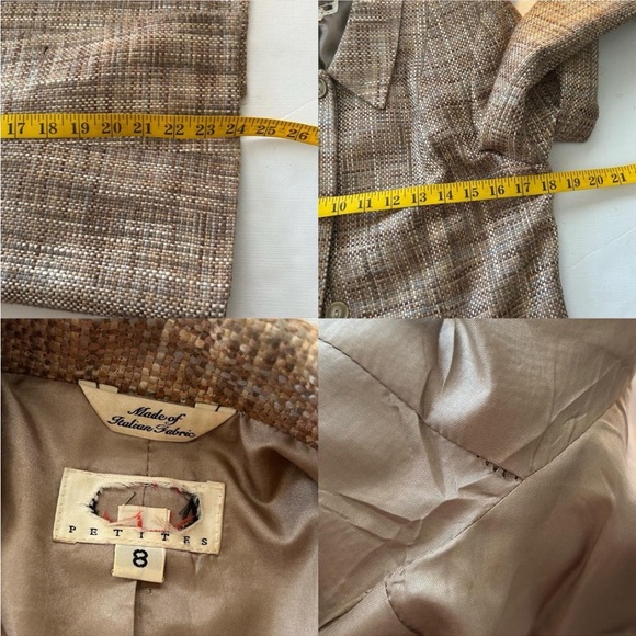 Vintage 1990s Talbots Blazer Made of Italian Fabric size Petite 8. - Picture 7 of 8